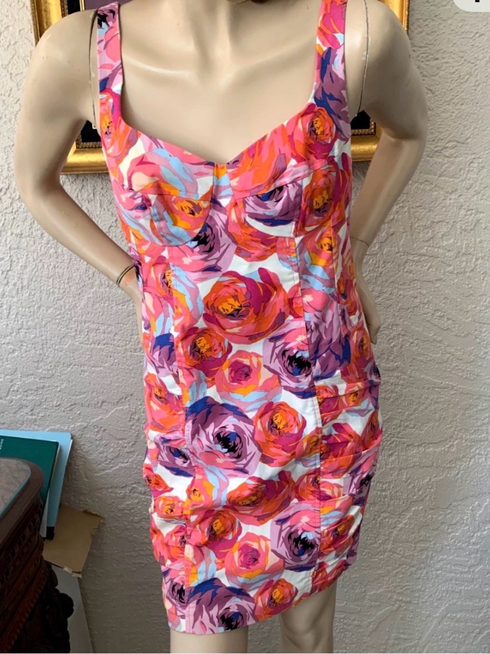 Nanette Lepore Pink Multi Floral Mini Dress